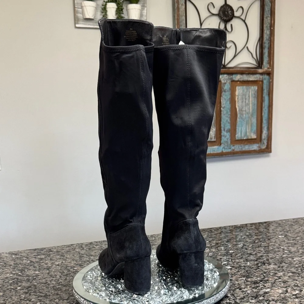 Nine West Black black suede tall Boots 8